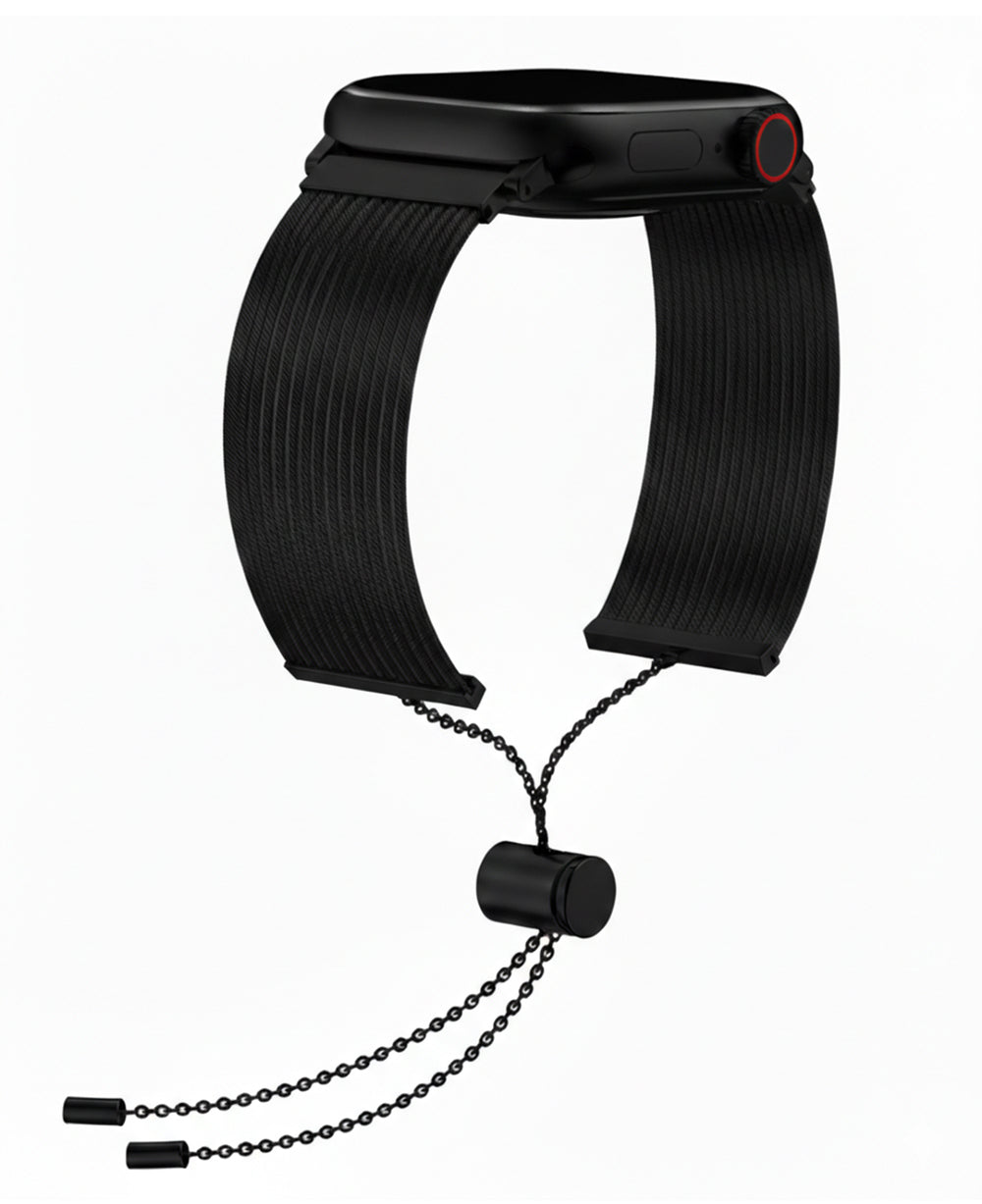 Apple Watch Uyumlu Metal Paslanmaz Çelik Roppel Loop Kordon - Strapg