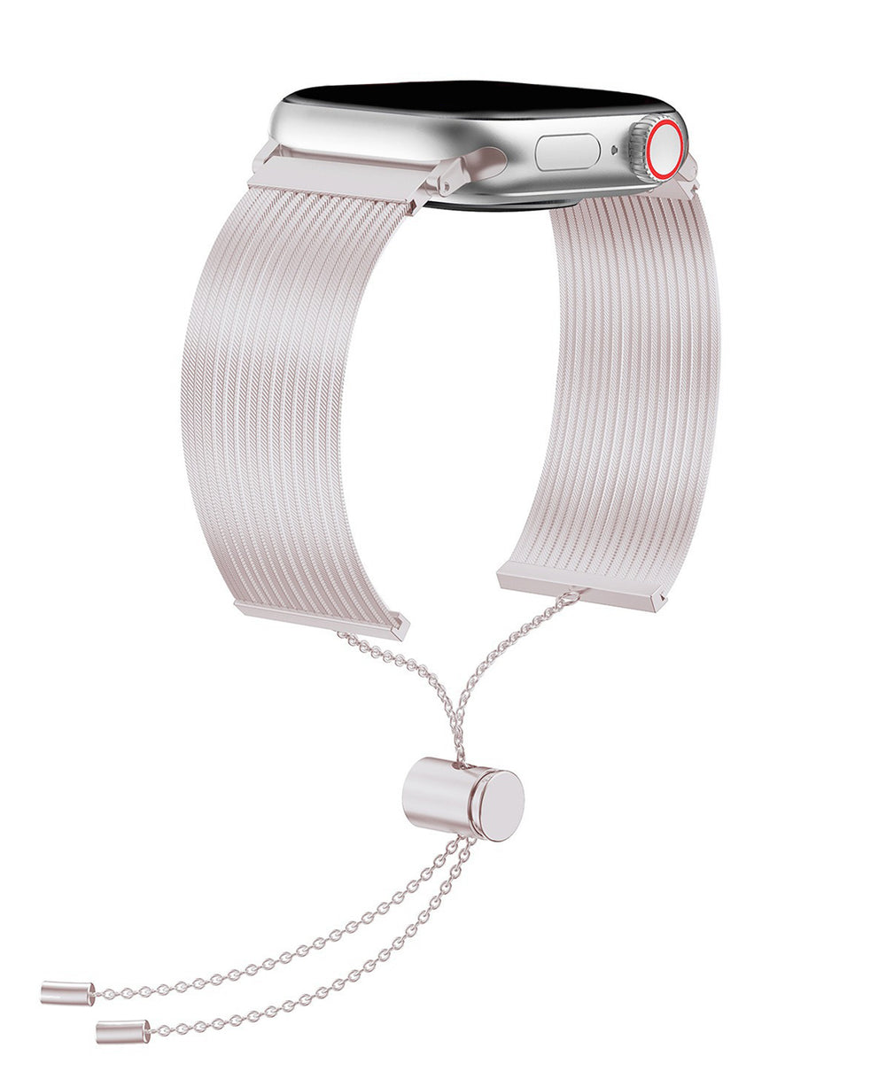 Apple Watch Uyumlu Metal Paslanmaz Çelik Roppel Loop Kordon - Strapg