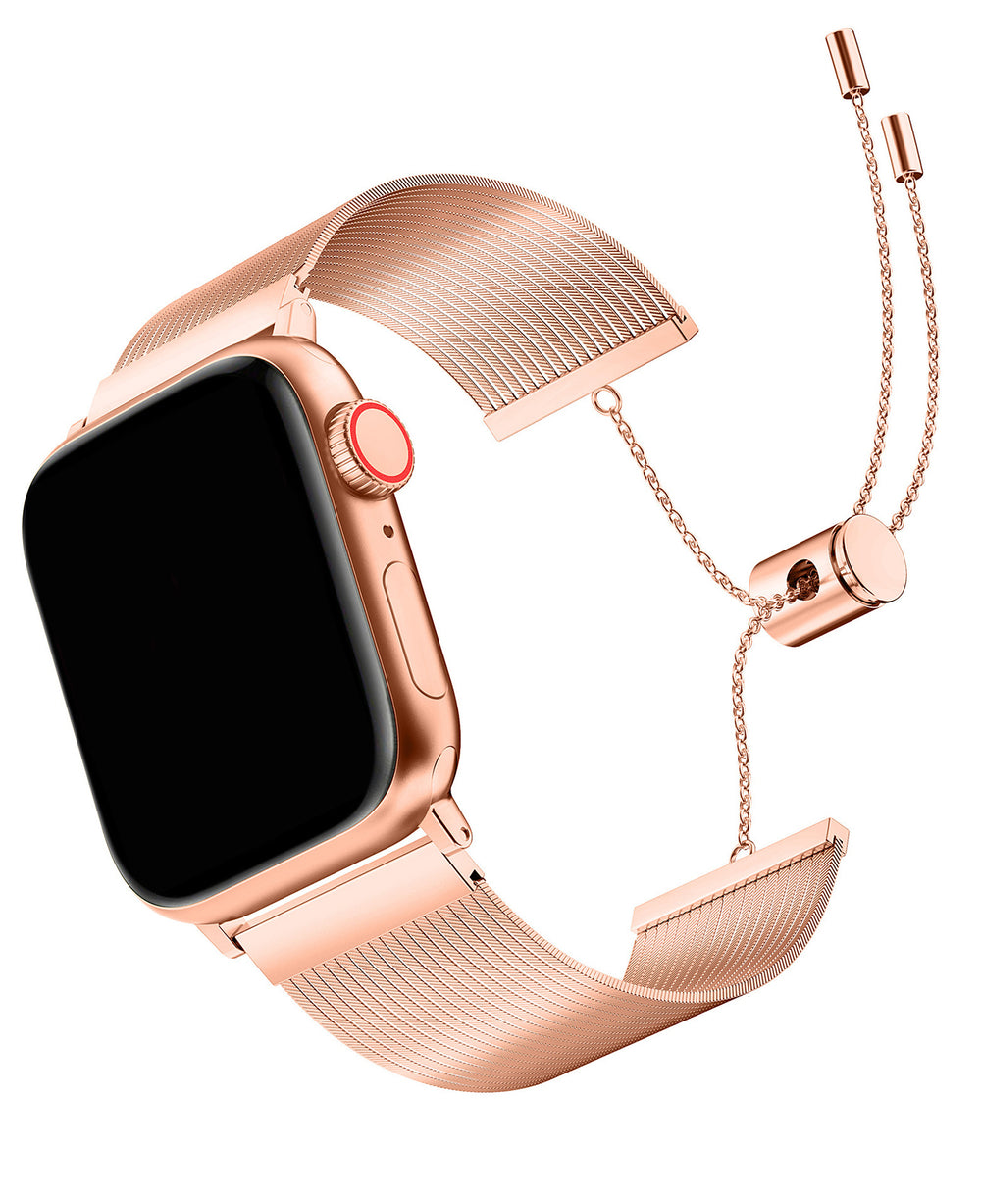 Apple Watch Uyumlu Metal Paslanmaz Çelik Roppel Loop Kordon - Strapg
