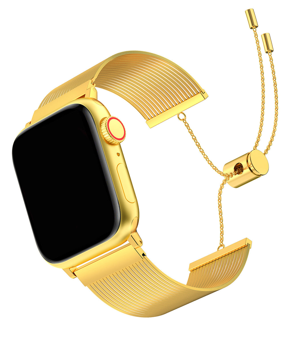 Apple Watch Uyumlu Metal Paslanmaz Çelik Roppel Loop Kordon - Strapg
