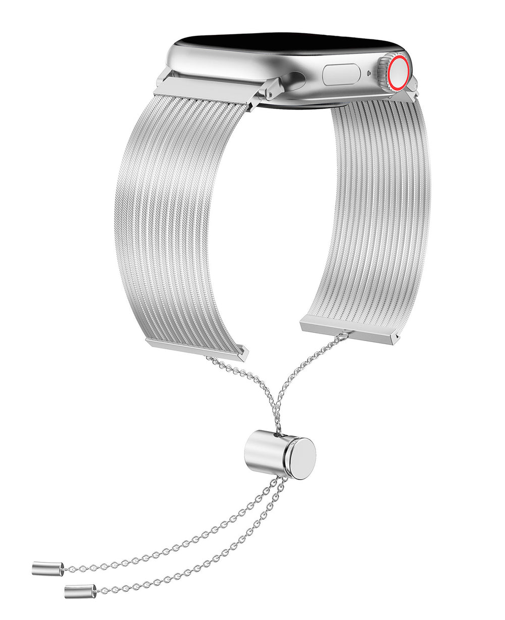 Apple Watch Uyumlu Metal Paslanmaz Çelik Roppel Loop Kordon - Strapg
