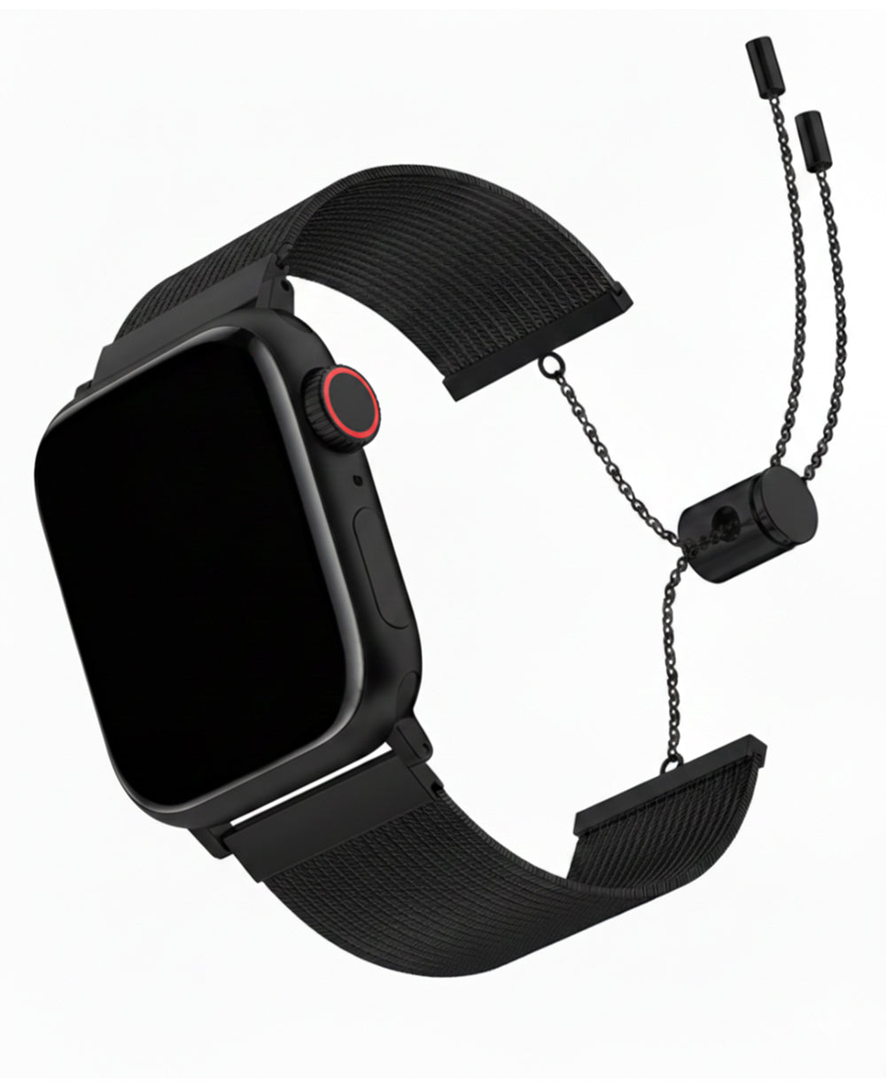 Apple Watch Uyumlu Metal Paslanmaz Çelik Roppel Loop Kordon - Strapg