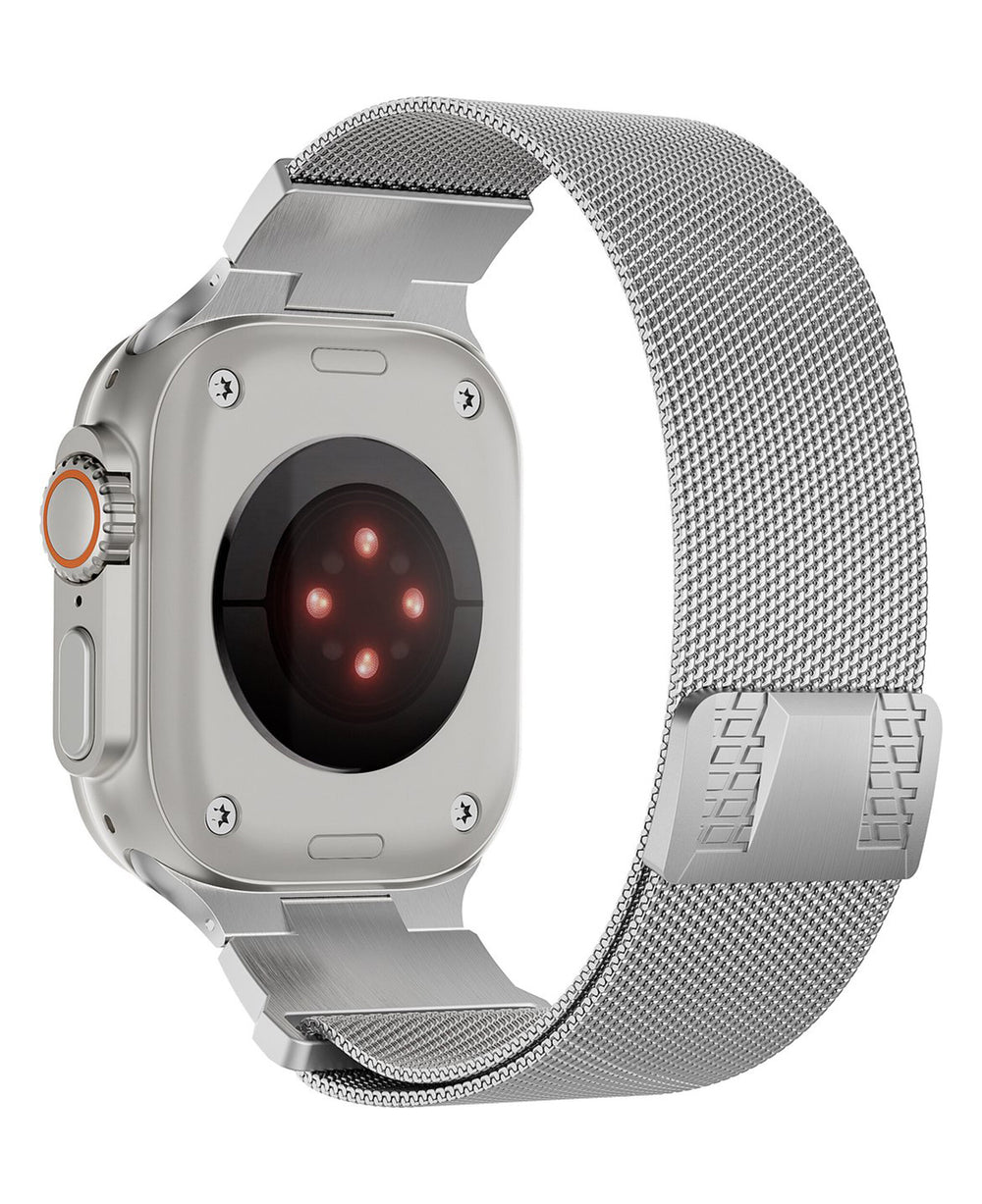 Apple Watch Uyumlu Metal Paslanmaz Celik Royal Milano Loop Kordon - Strapg