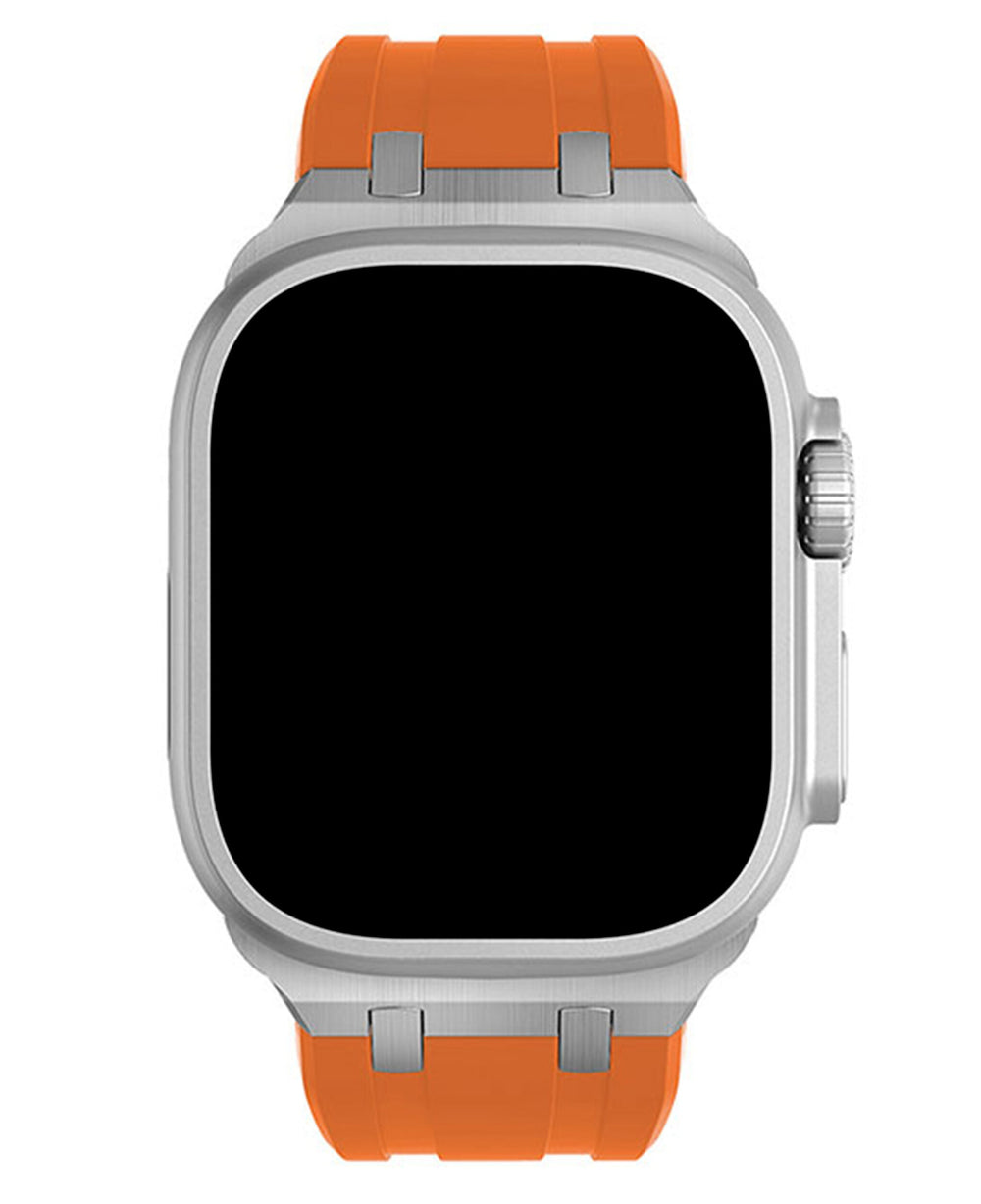 Apple Watch Uyumlu Metal Tokalı Silikon Copper Loop Kordon - Strapg