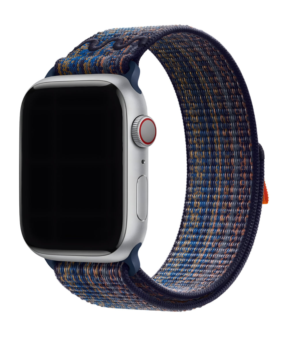 Apple Watch Uyumlu Örgü Kumaş Kraft Loop Kordon - Abyss - Strapg