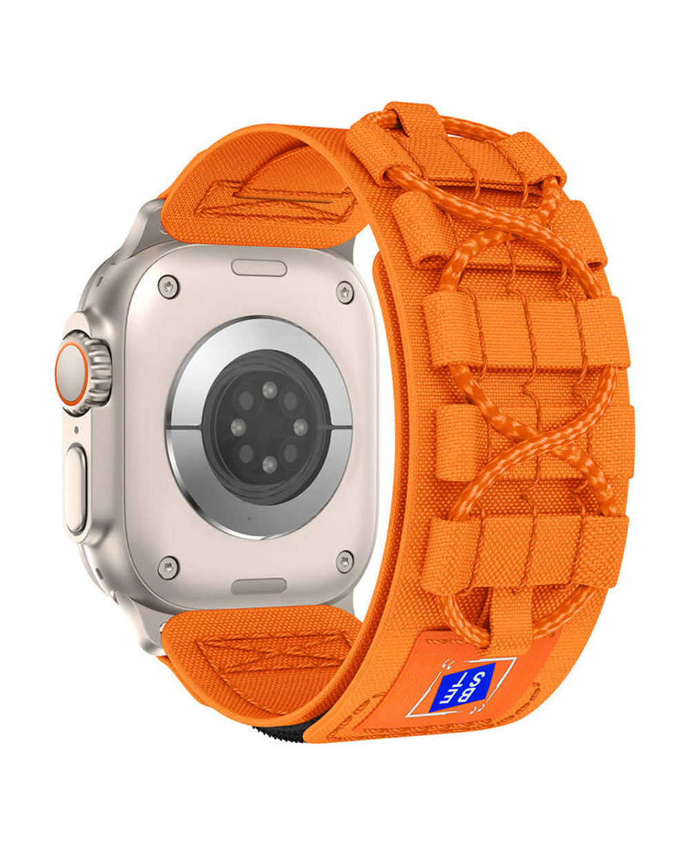 Apple Watch Uyumlu Örgü Kumaş Tactical Ranger Loop Kordon - Strapg