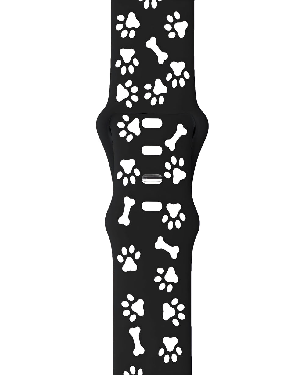 Apple Watch Uyumlu Pati Desenli Pawsense Silikon Loop Kordon - Strapg