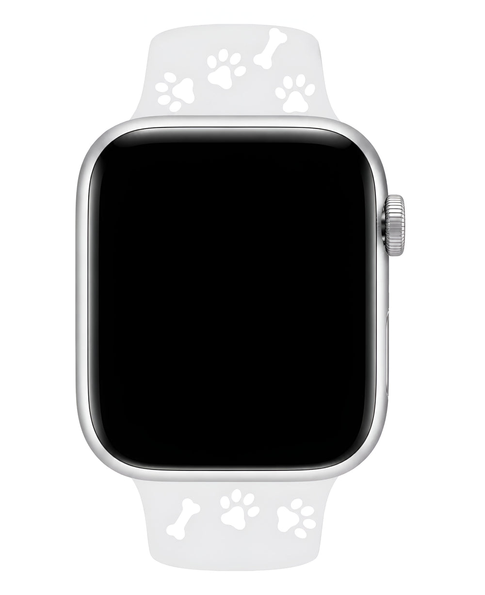 Apple Watch Uyumlu Pati Desenli Pawsense Silikon Loop Kordon - Strapg