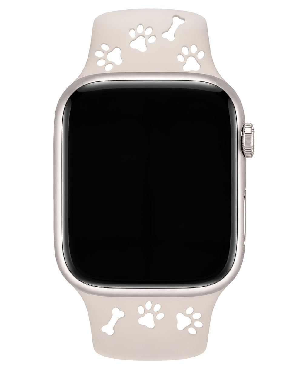 Apple Watch Uyumlu Pati Desenli Pawsense Silikon Loop Kordon - Strapg