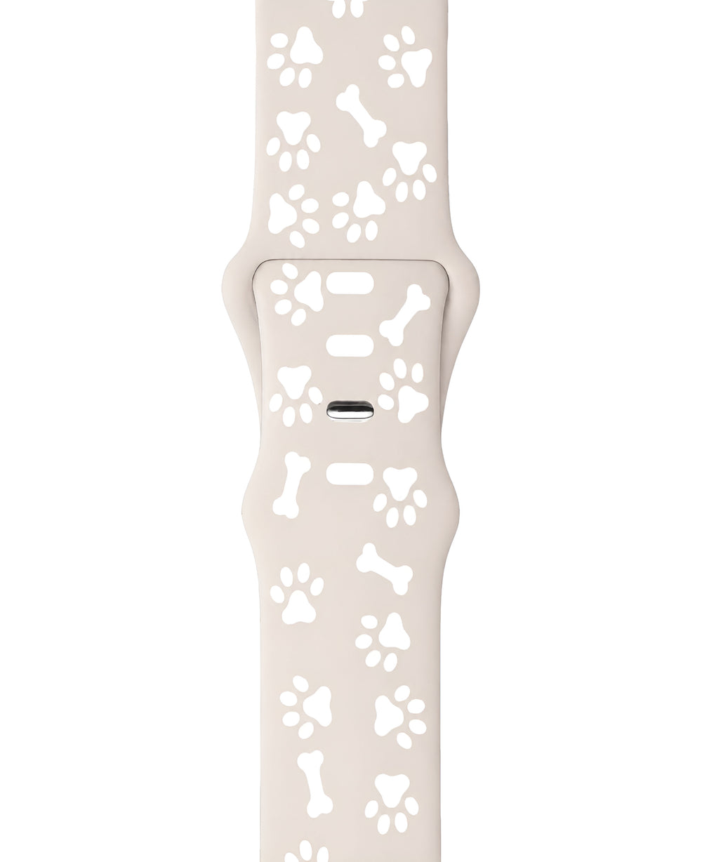 Apple Watch Uyumlu Pati Desenli Pawsense Silikon Loop Kordon - Strapg