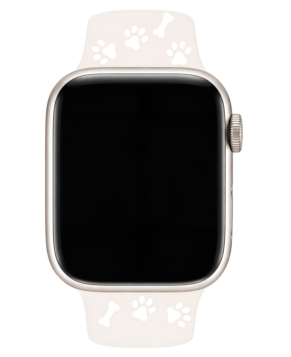 Apple Watch Uyumlu Pati Desenli Pawsense Silikon Loop Kordon - Strapg