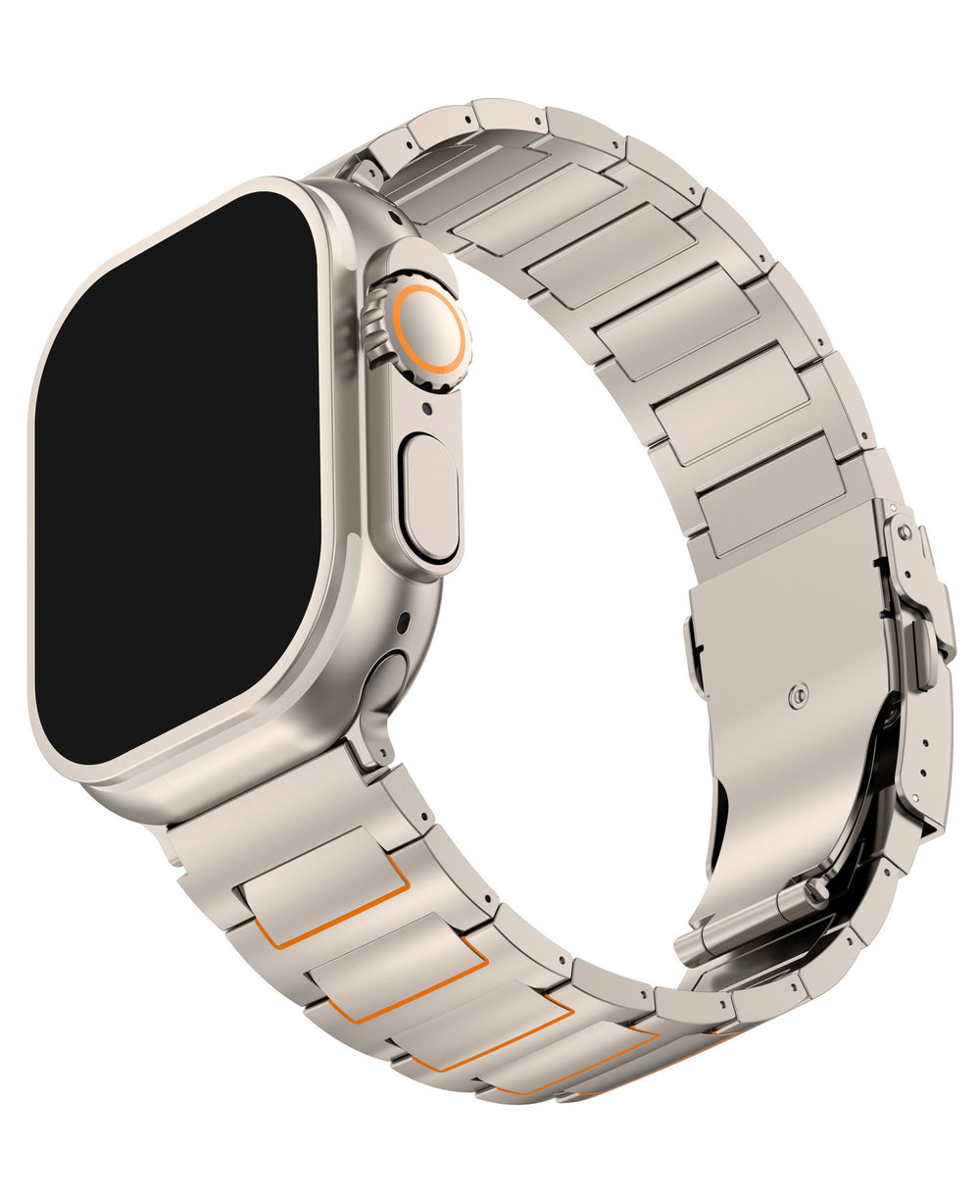 Apple Watch Uyumlu Titanyum Tokalı Reac Loop Kordon - Titanyum Gri - Strapg