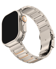 Apple Watch Uyumlu Titanyum Tokalı Reac Loop Kordon - Titanyum Gri - Strapg