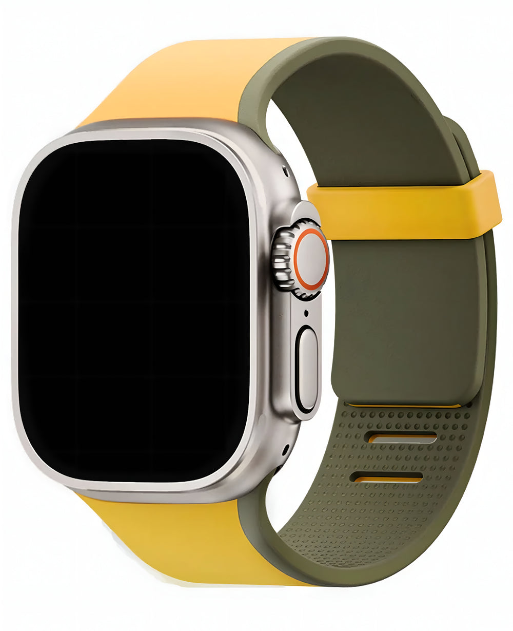 Apple Watch Uyumlu Uniq Revix IV Reversible Manyetik Kordon - Haki - Strapg