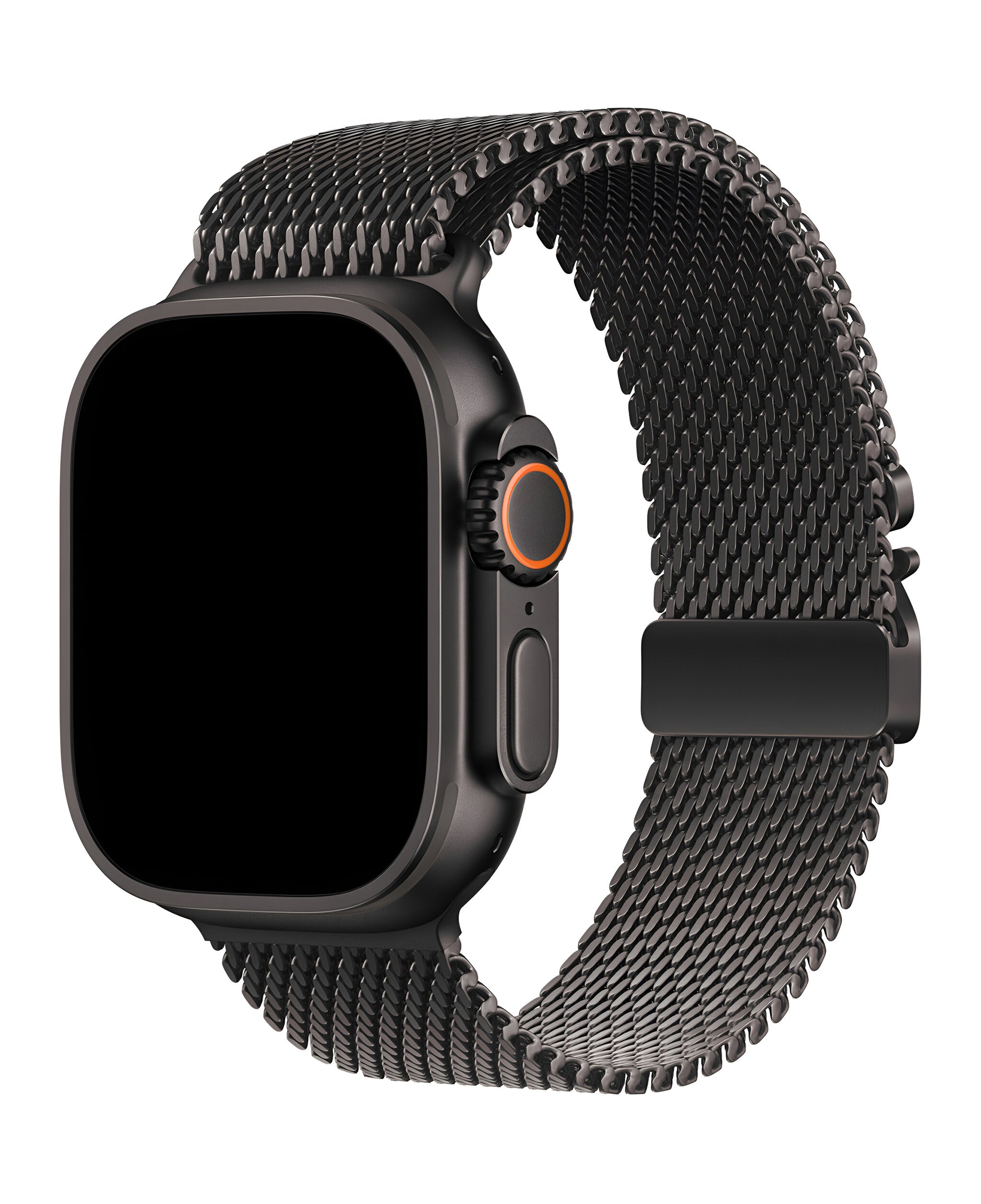 Apple Watch Uyumlu Metal Hasır Paslanmaz Çelik Amares Loop Kordon