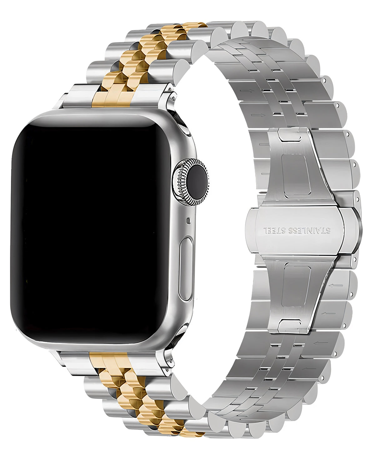 Apple Watch Uyumlu Metal Paslanmaz Celik Jubilee Loop Kordon