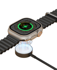 Apple Watch Uyumlu 2in1 Type-C to Lightning Örgü Hızlı Şarj Kablo