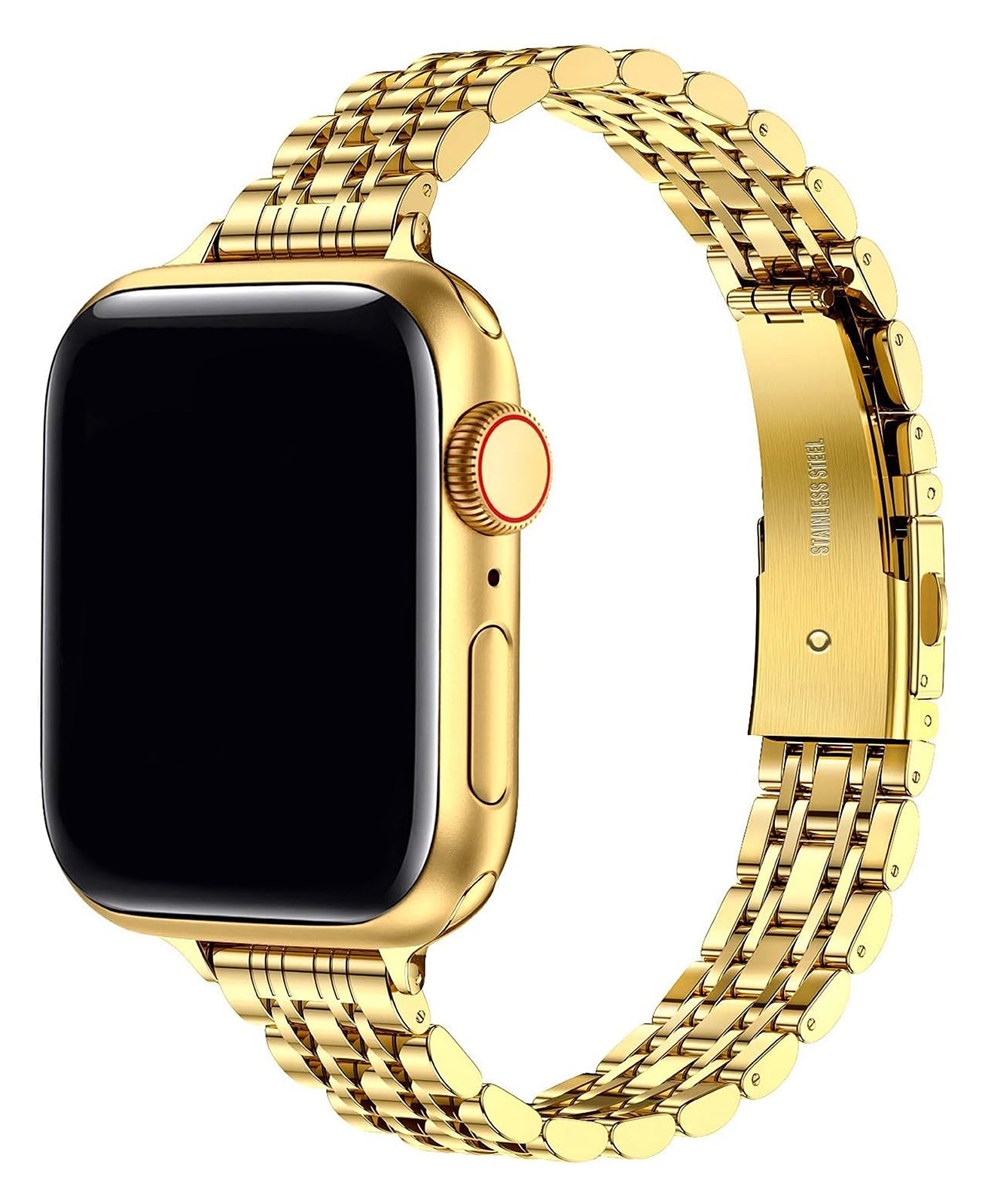 Apple Watch Uyumlu Metal Paslanmaz Çelik Slim Jubilee Loop Kordon