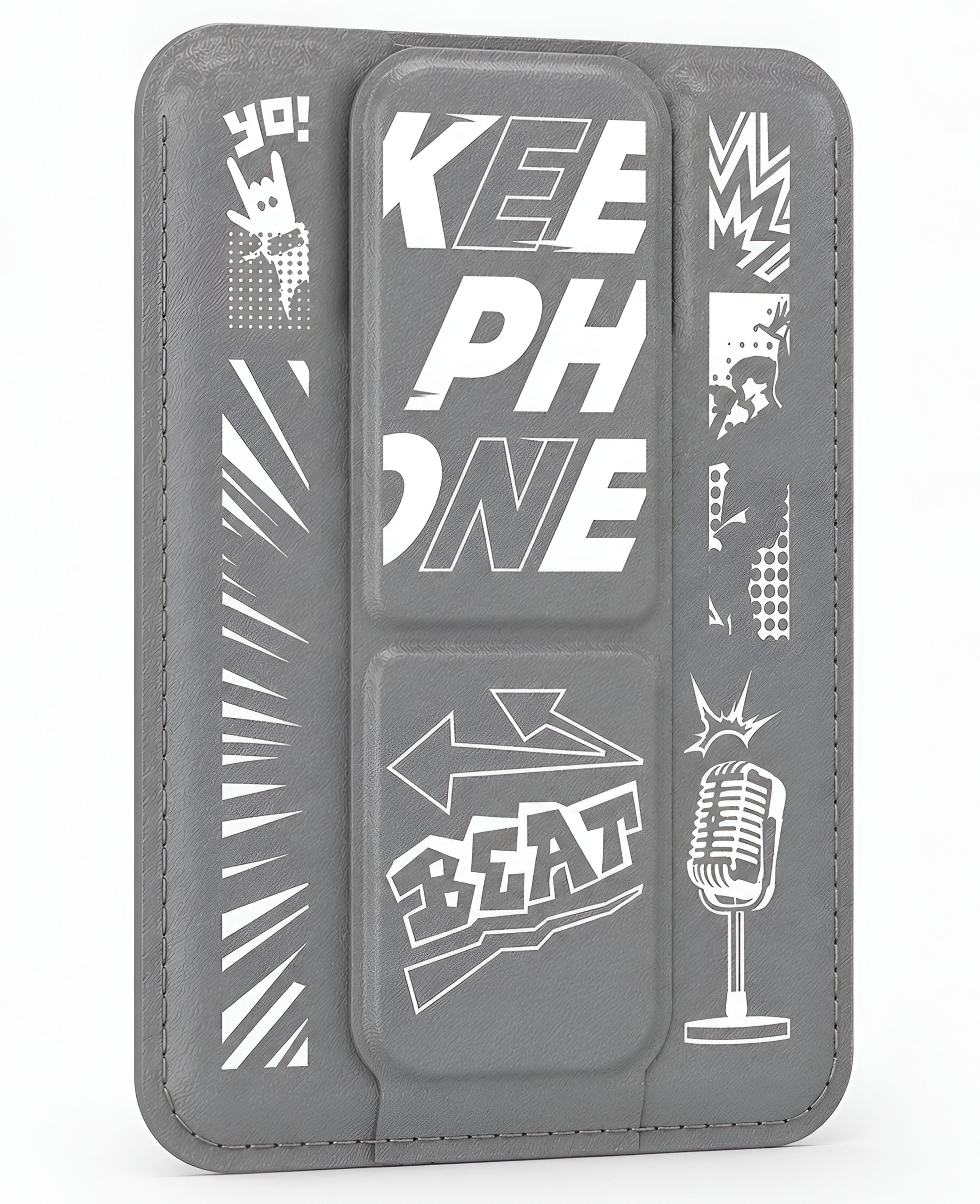Keephone SnapFit Stant Özellikli Manyetik Magsafe Deri Kartlık