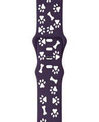Apple Watch Uyumlu Pati Desenli Pawsense Silikon Loop Kordon