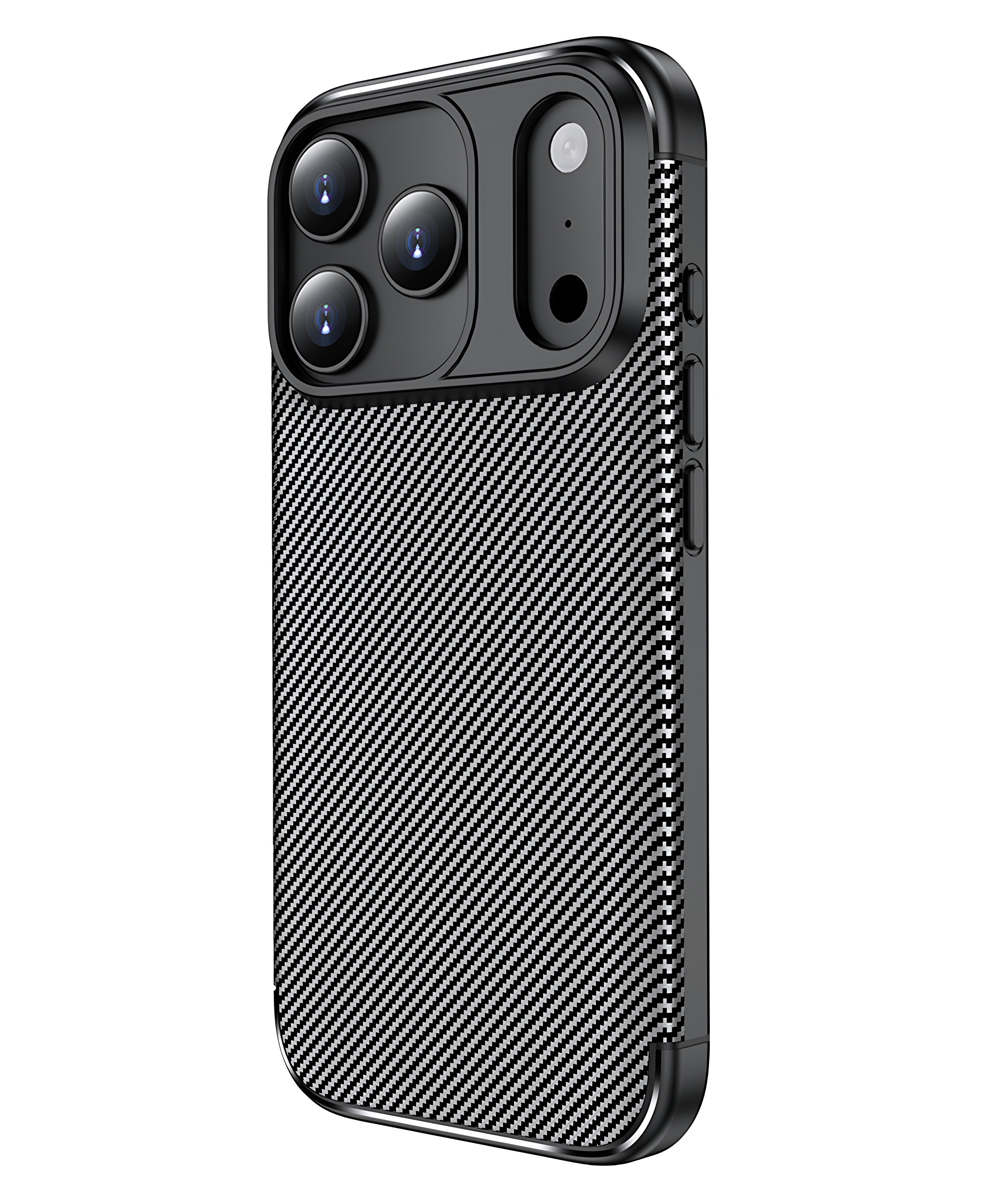 iPhone 17 Pro Max Uyumlu Karbon Silikon Kılıf