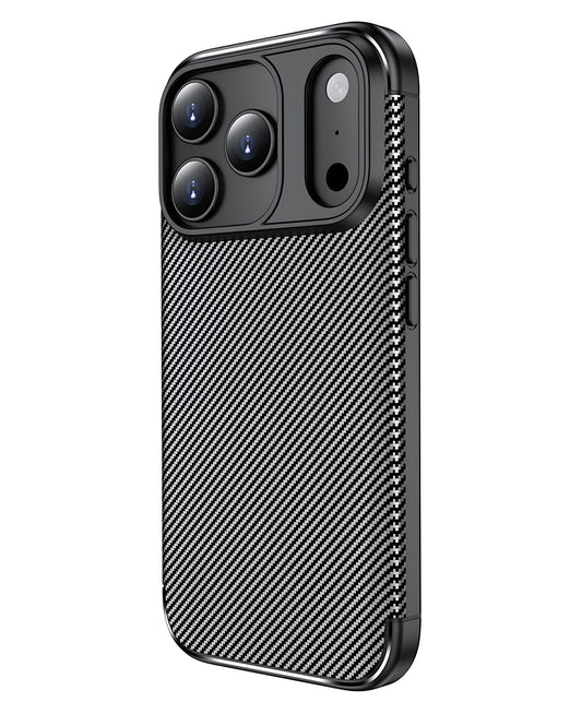 iPhone 17 Pro Max Uyumlu Karbon Silikon Kılıf