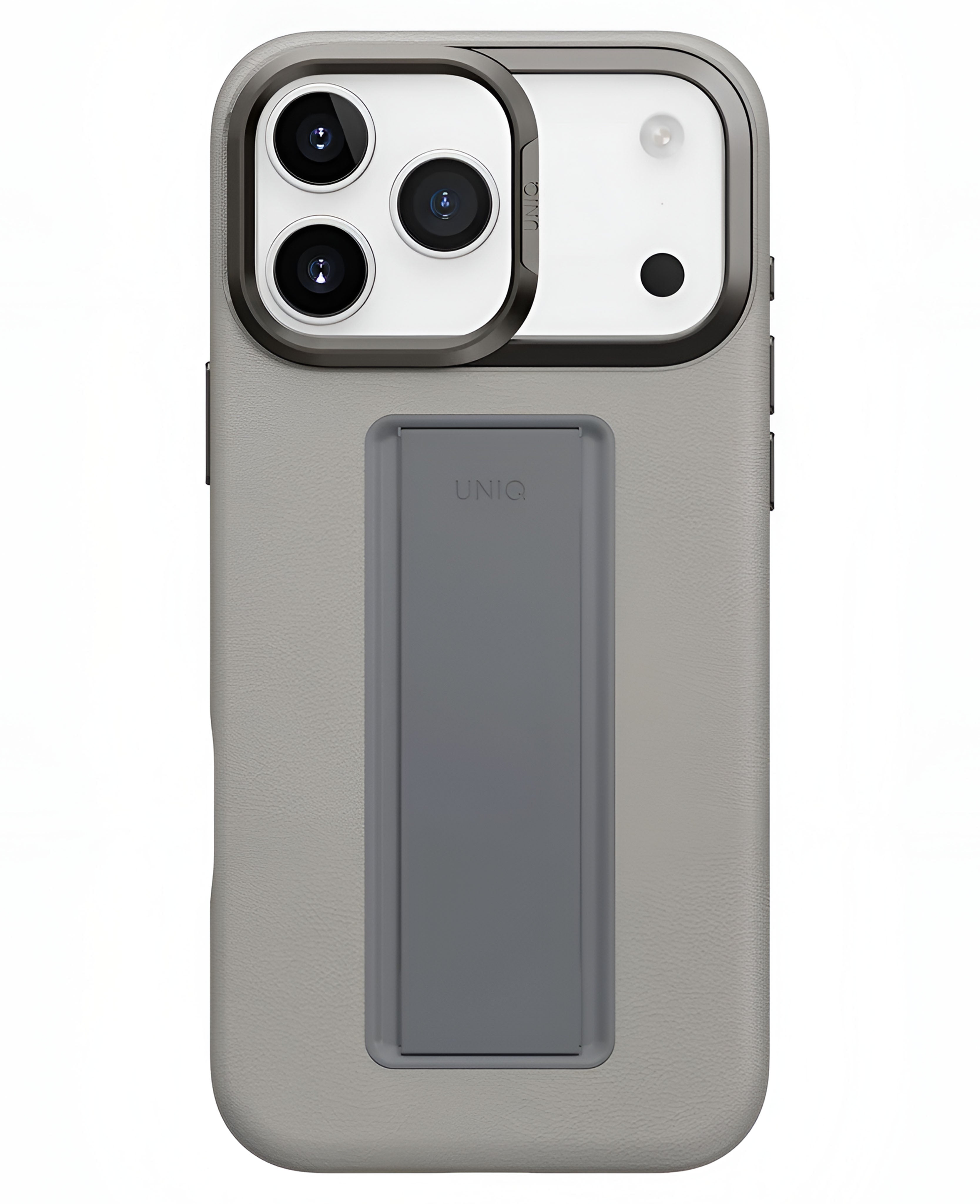 Uniq iPhone 17 Pro Max Uyumlu Heldro Pro Magsafe Standlı Vegan Deri Kılıf