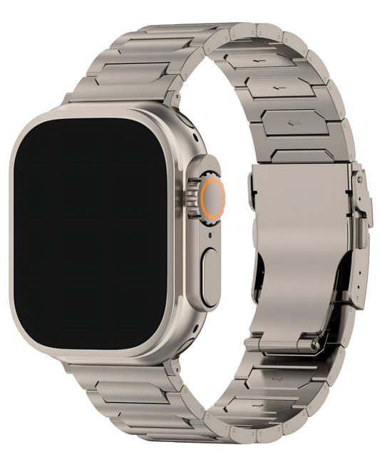 Apple Watch Uyumlu Tokalı Titanyum Kordon
