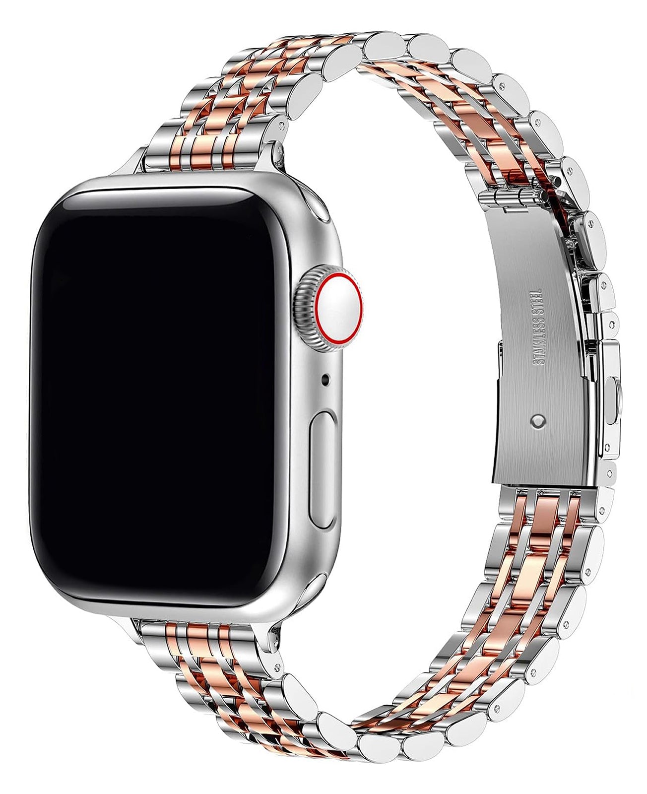 Apple Watch Uyumlu Metal Paslanmaz Çelik Slim Jubilee Loop Kordon