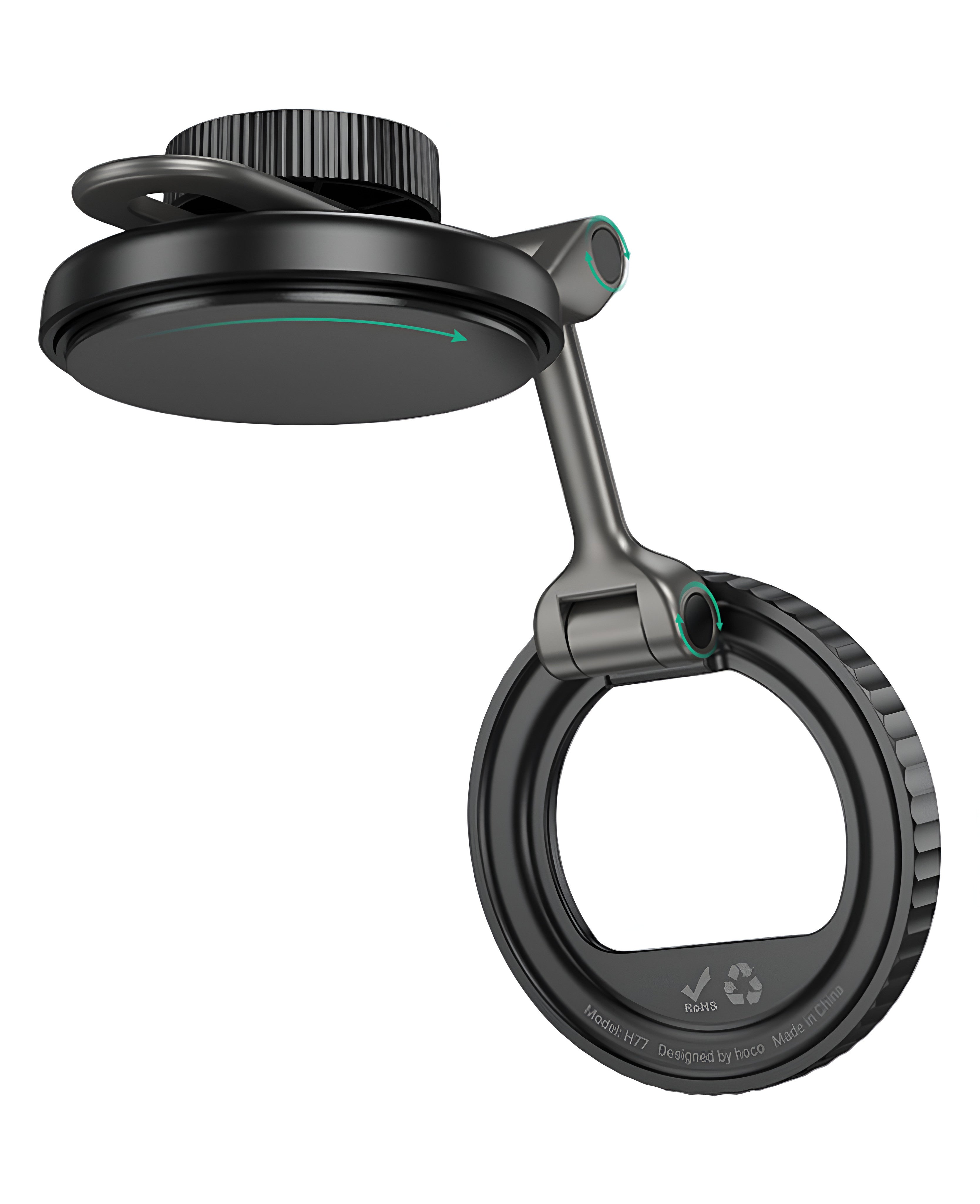 Hoco H77 Yapışkanlı Katlanabilir 360 Dönebilen Manyetik Magsafe Araç Tutucu