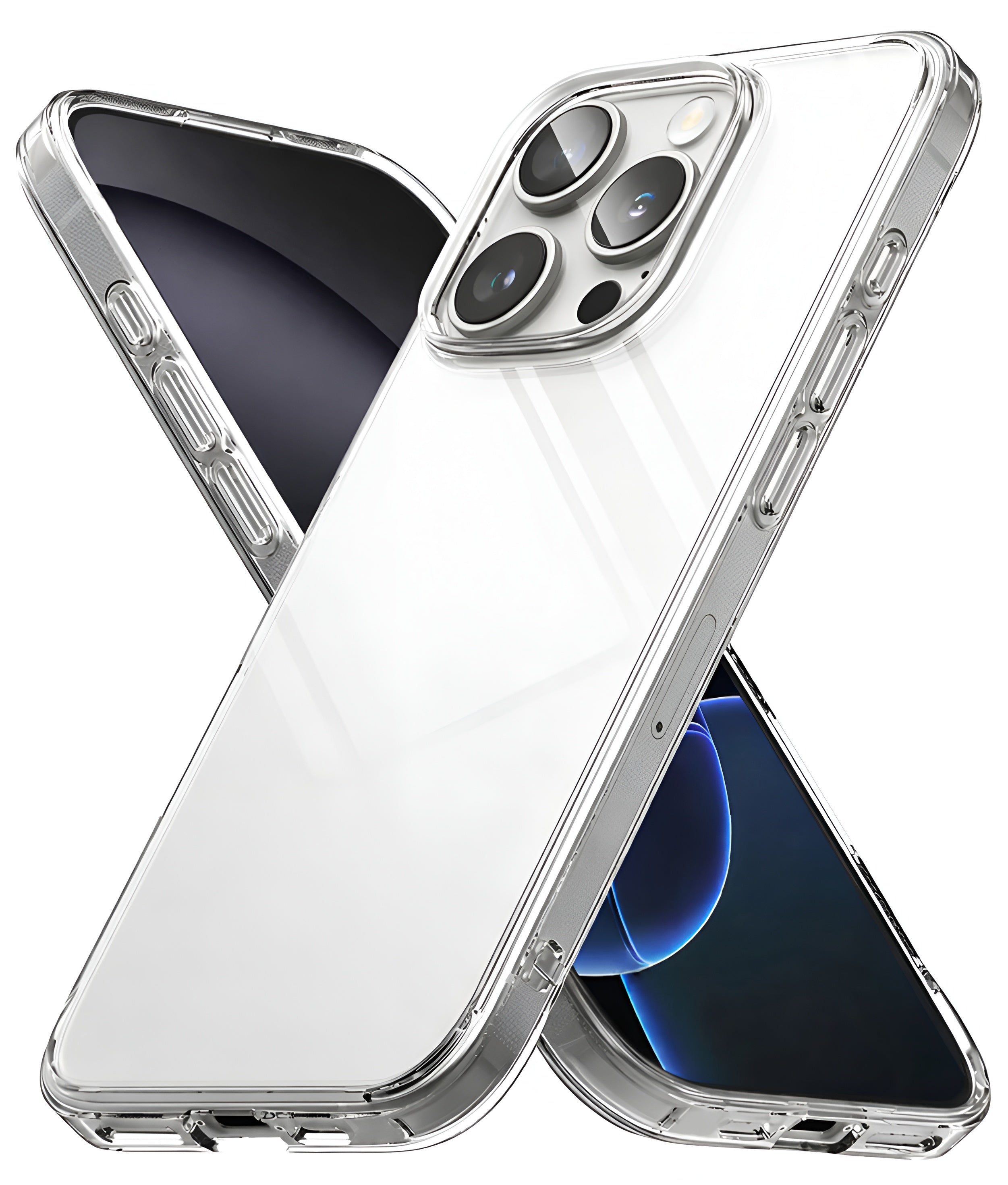 iPhone 16 Pro Max Uyumlu Sararmaz Sert Şeffaf Kılıf