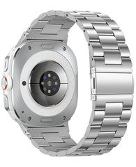 Samsung Galaxy Watch 7 Ultra / Watch Ultra 2 Uyumlu Metal Paslanmaz Çelik Oyster Loop Kordon