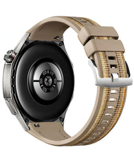 Huawei GT 7 Pro / GT 6 Pro / GT 5 Pro 46mm Uyumlu Tokalı Silikon Kumaş Kordon