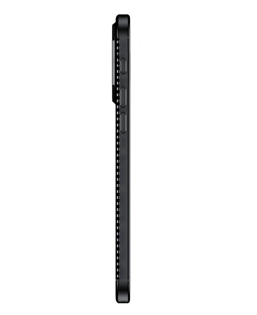 iPhone 14 Pro Max Uyumlu Karbon Silikon Kılıf - Siyah - Strapg