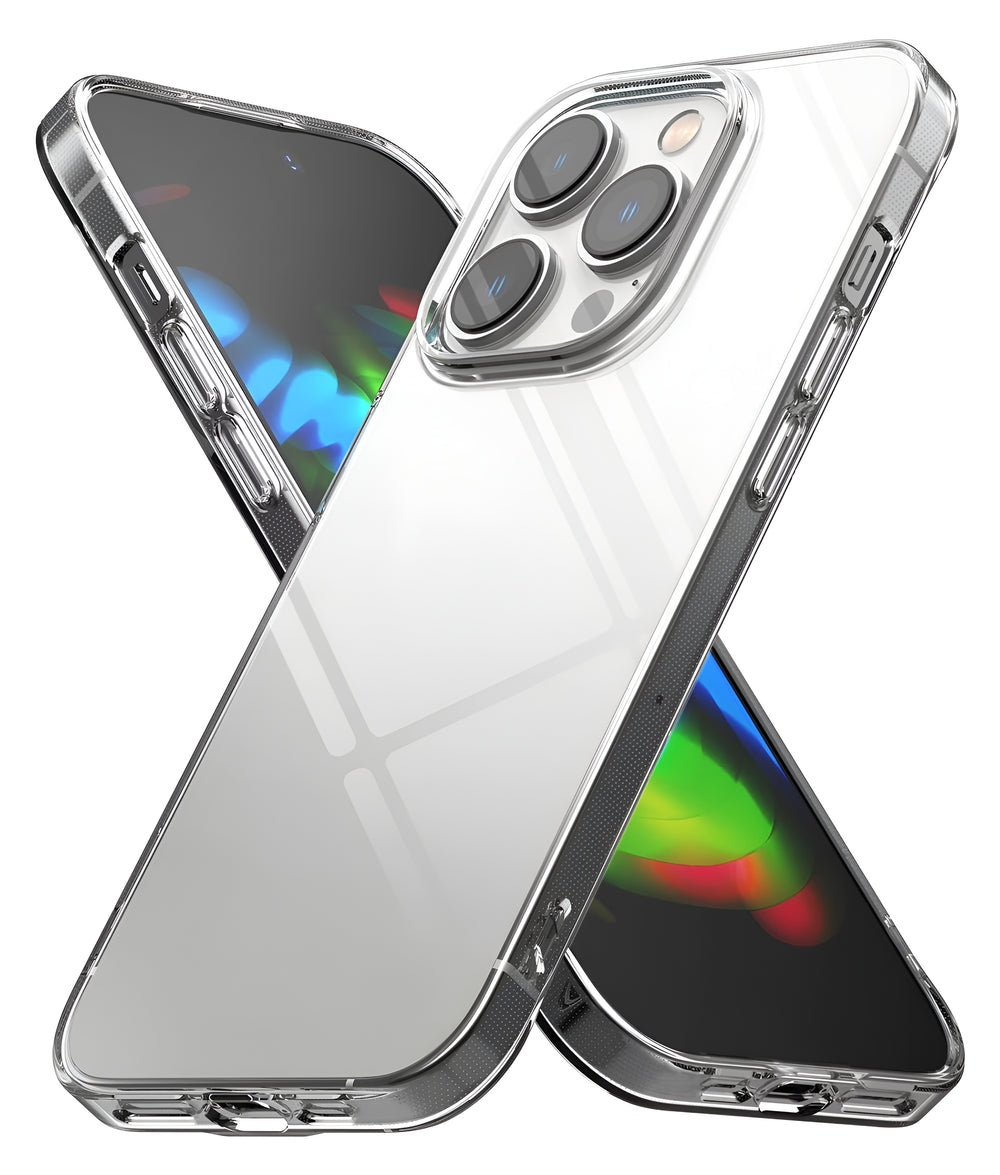 iPhone 14 Pro Max Uyumlu Sararmaz Sert Şeffaf Kılıf - Şeffaf - Strapg
