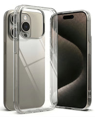 iPhone 15 Pro Max Uyumlu Sararmaz Sert Şeffaf Kılıf - Şeffaf - Strapg