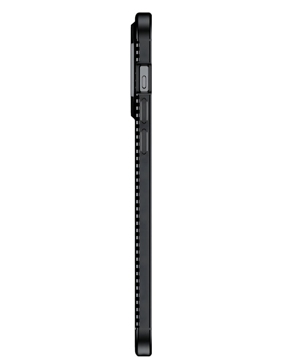 iPhone 15 Uyumlu Karbon Silikon Kılıf - Siyah - Strapg