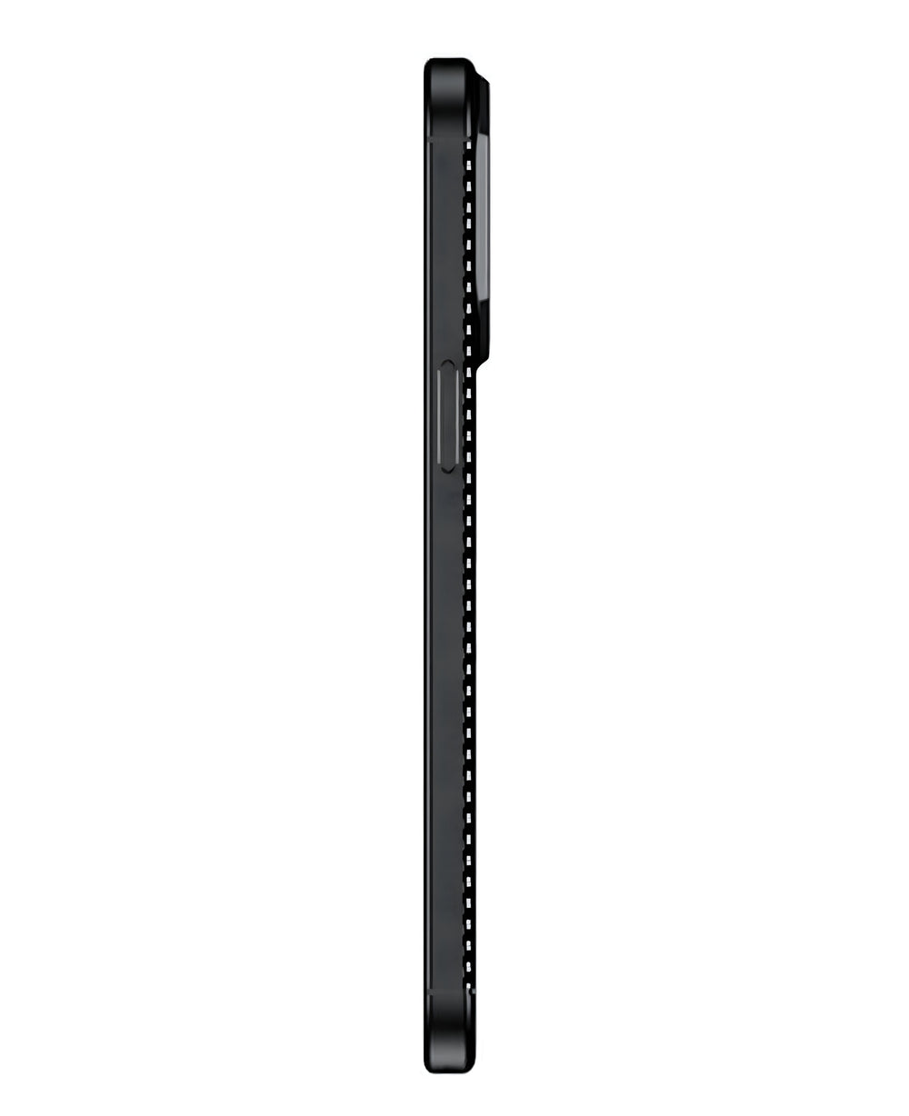 iPhone 15 Uyumlu Karbon Silikon Kılıf - Siyah - Strapg