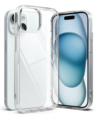 iPhone 15 Uyumlu Sararmaz Sert Şeffaf Kılıf - Şeffaf - Strapg
