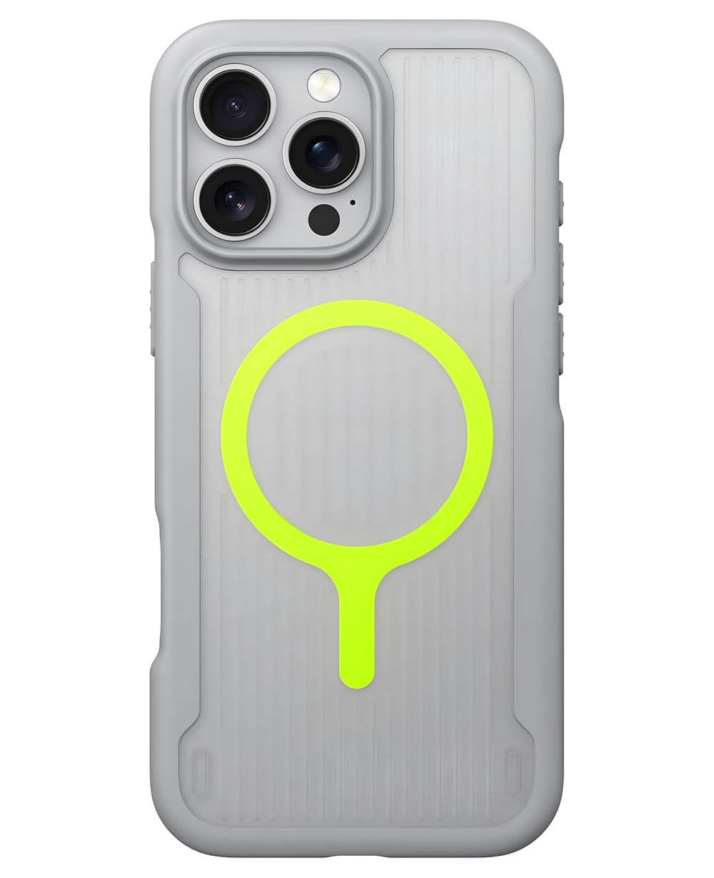 iPhone 16 Pro Max Uyumlu Uniq Combat Active Magsafe Kılıf - Neon sarı - Strapg