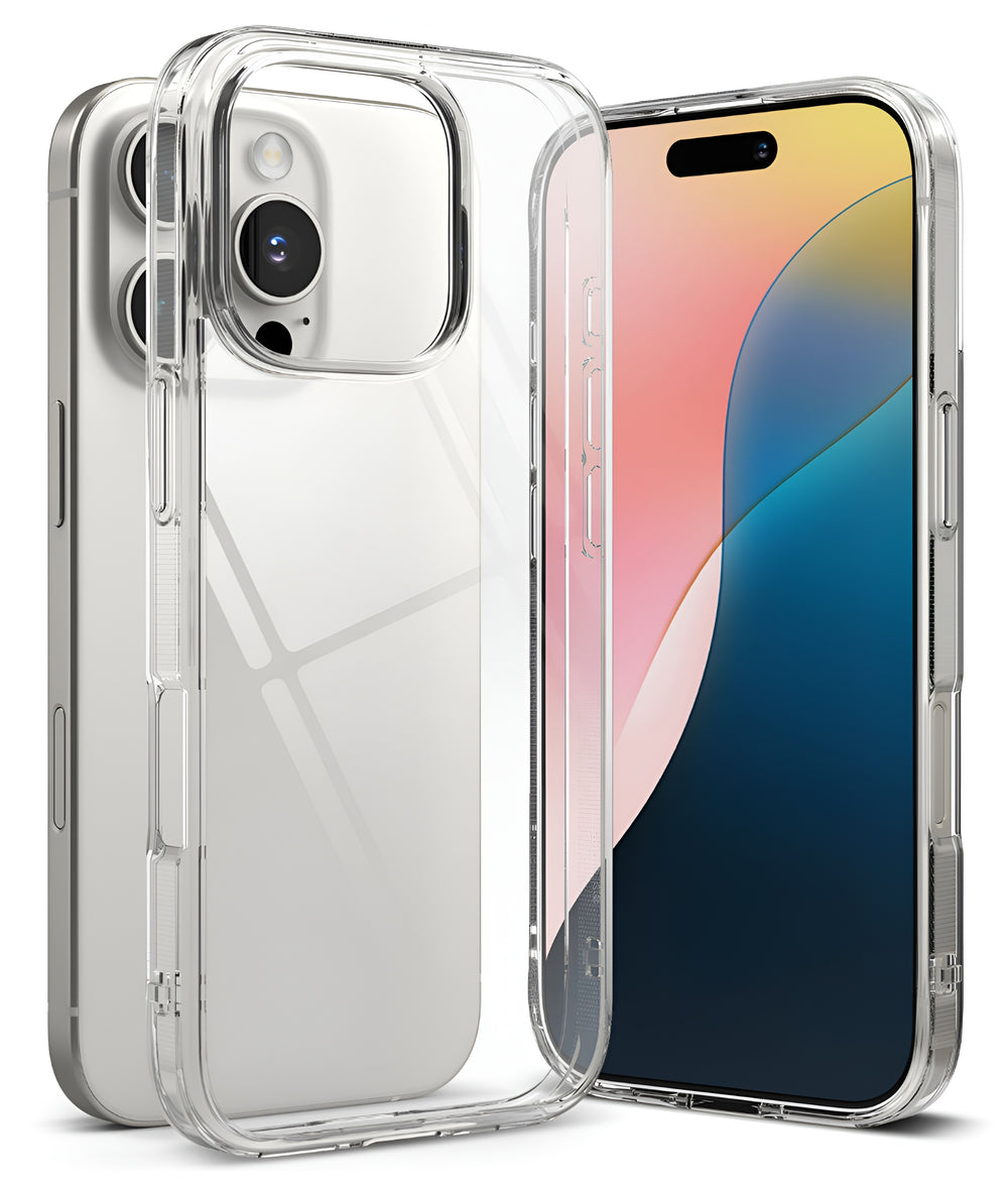 iPhone 16 Pro Uyumlu Sararmaz Sert Şeffaf Kılıf - Şeffaf - Strapg