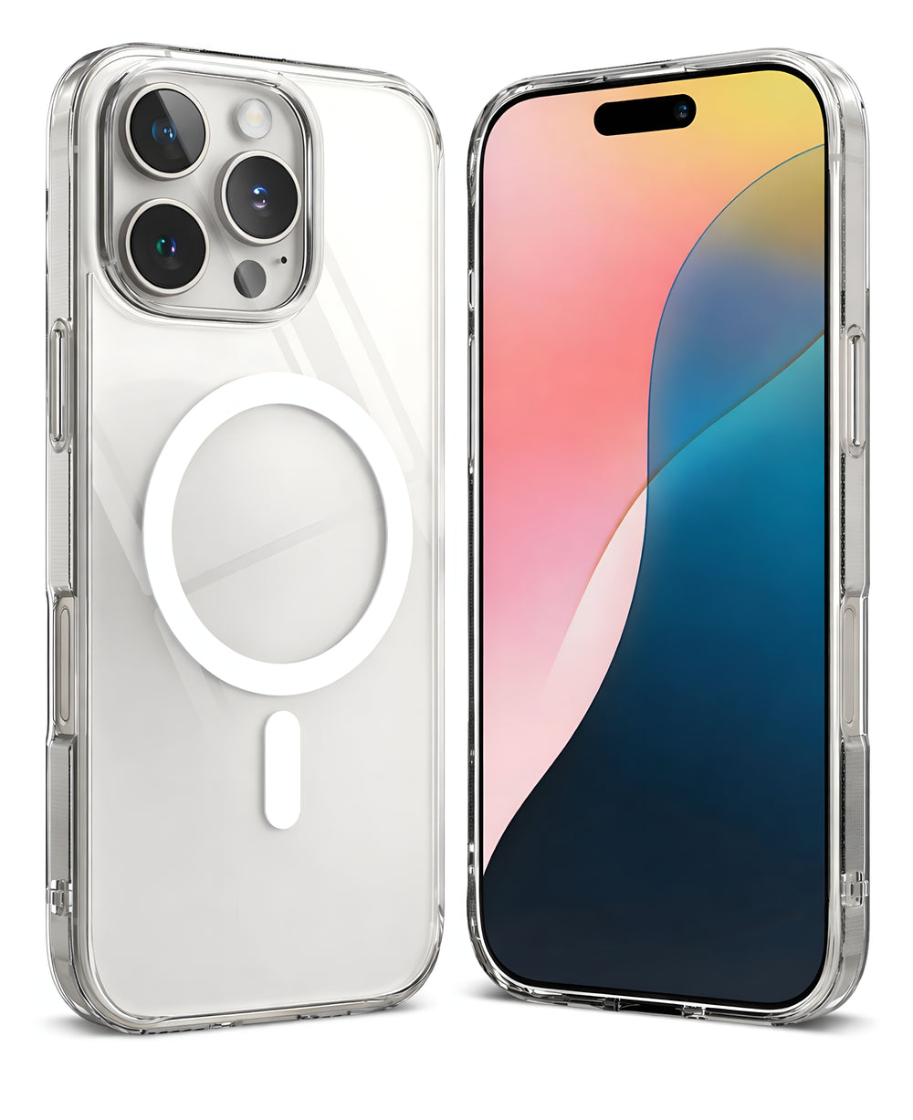 iPhone 16 Pro Uyumlu Sararmaz Sert Şeffaf Magsafe Kılıf - Şeffaf - Strapg