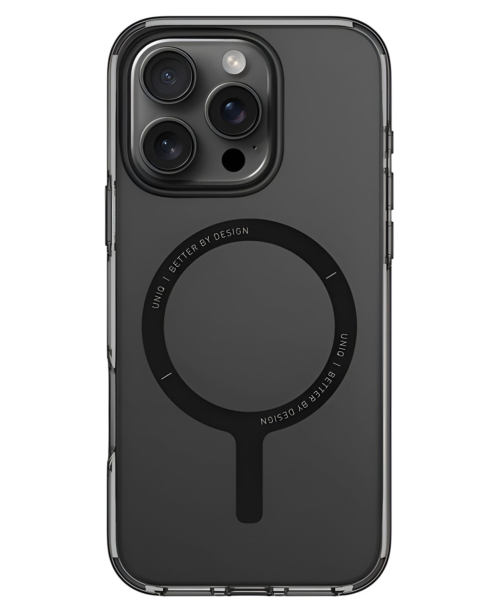 iPhone 16 Pro Uyumlu Uniq Clario Magsafe Kılıf - Siyah - Strapg