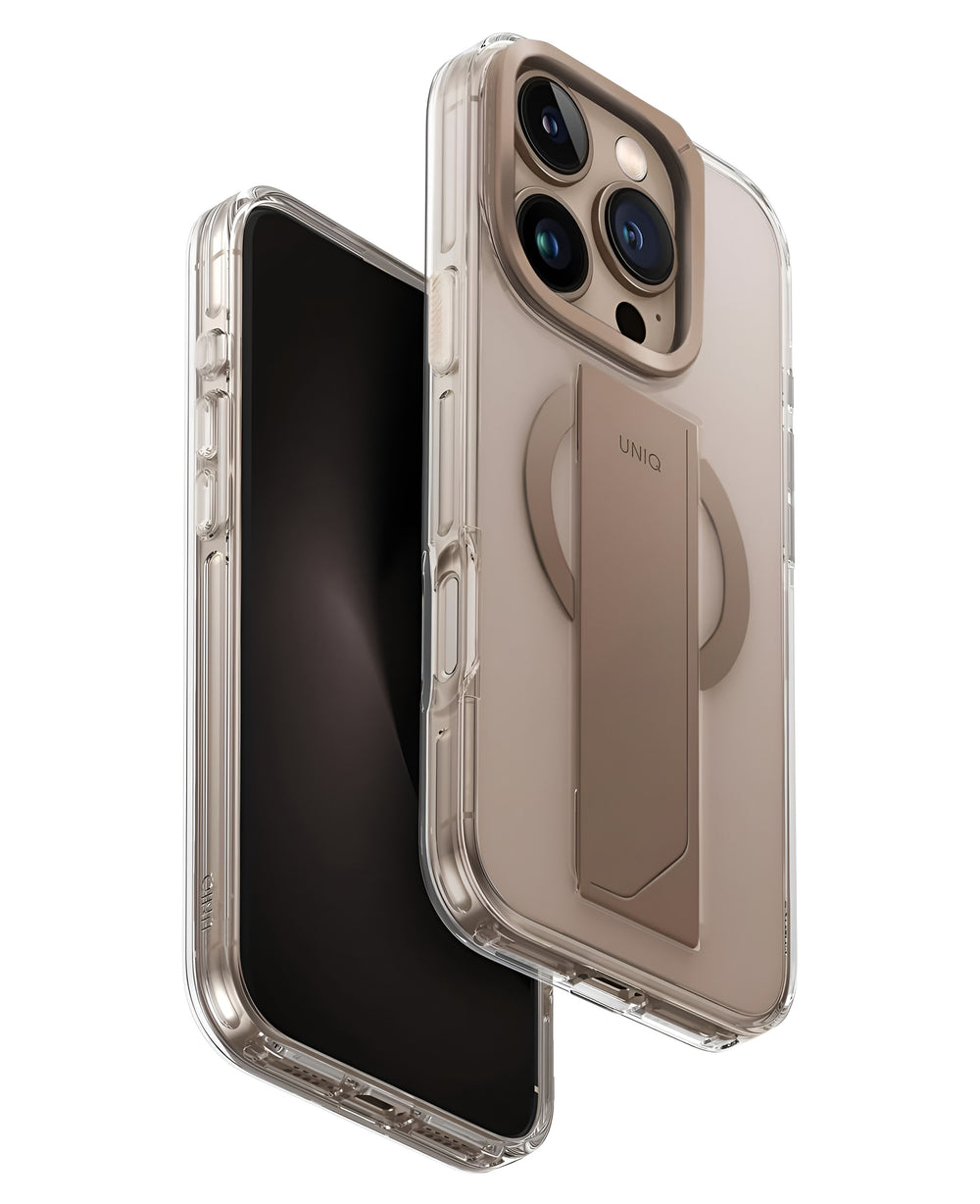 iPhone 16 Pro Uyumlu Uniq Heldro Max Magsafe Standlı Kılıf - Strapg