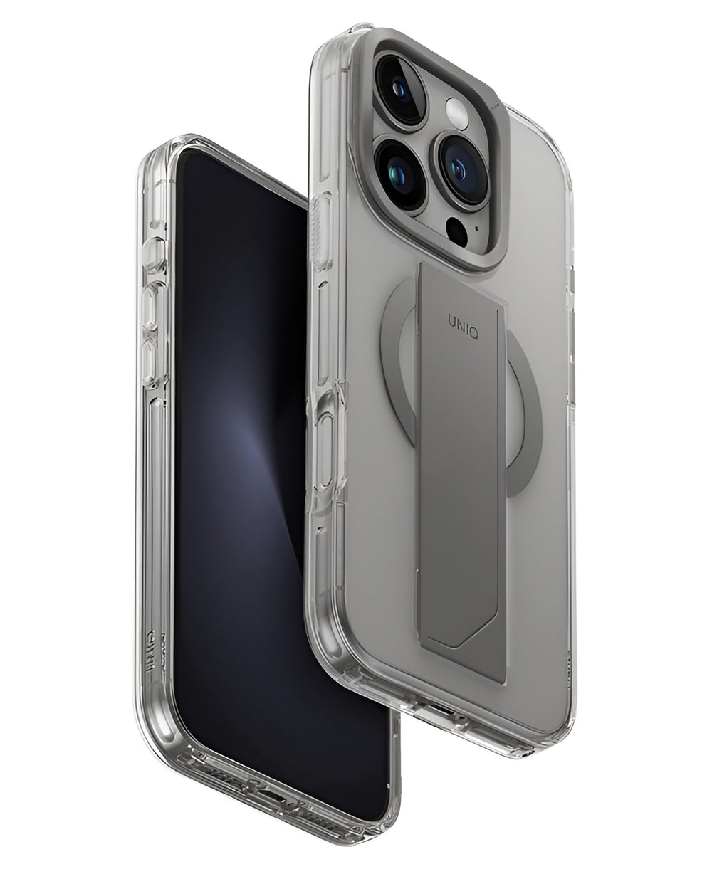 iPhone 16 Pro Uyumlu Uniq Heldro Max Magsafe Standlı Kılıf - Strapg