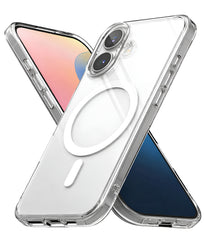 iPhone 16 Uyumlu Sararmaz Sert Şeffaf Magsafe Kılıf - Şeffaf - Strapg