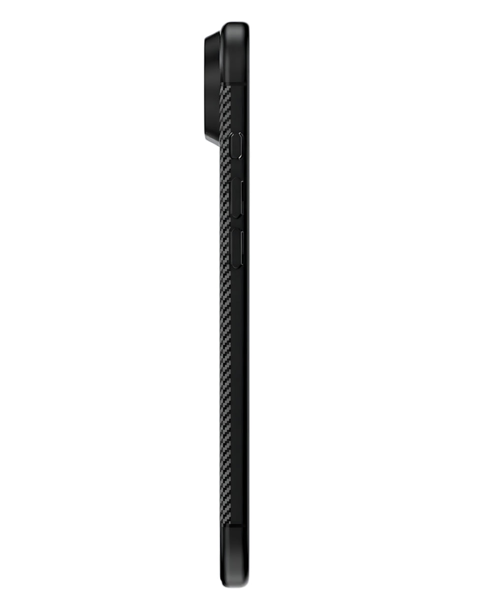 iPhone 17 Air Uyumlu Karbon Silikon Kılıf - Siyah - Strapg