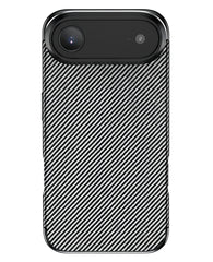 iPhone 17 Air Uyumlu Karbon Silikon Kılıf - Siyah - Strapg