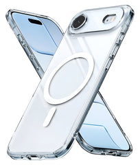 iPhone 17 Air Uyumlu Sararmaz Sert Şeffaf Magsafe Kılıf - Şeffaf - Strapg