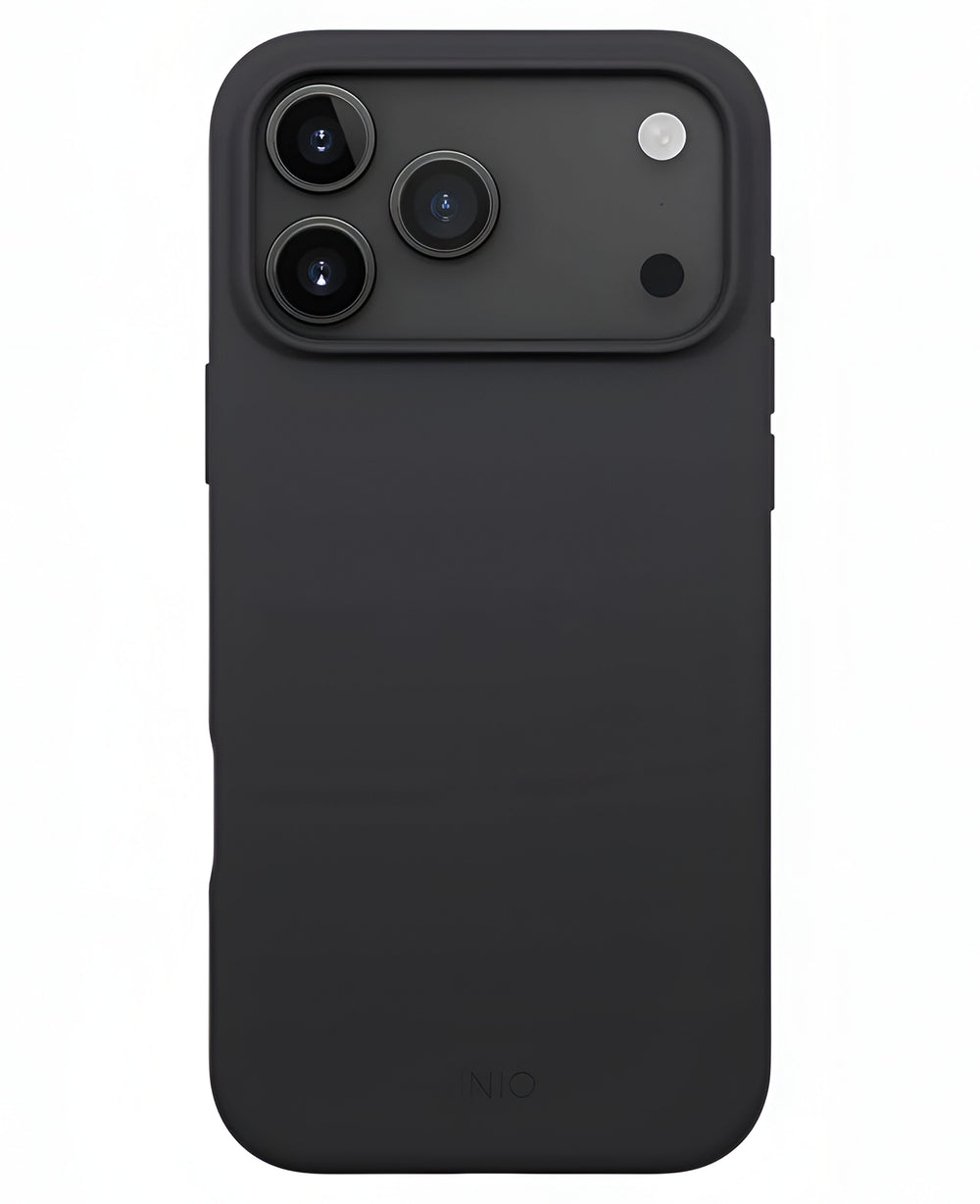 iPhone 17 Pro Uyumlu Uniq Lino Hybrid Magsafe Silikon Kılıf - Siyah - Strapg